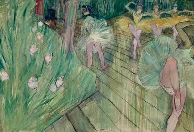 bale sahnesi by Henri de Toulouse Lautrec