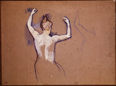 Ballet de Papa Chrysantheme (Öne çıkan dansçılardan biri için çalışma) by Henri de Toulouse Lautrec
