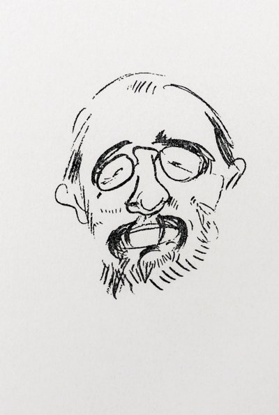Henri Toulouse-Lautrec. Kendi portresi. by Henri de Toulouse Lautrec