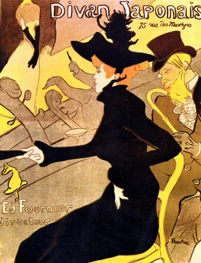 Henri de Toulouse-Lautrec 1864 - 1901, Fransız ressam, Japon kanepe 1892-3 by Henri de Toulouse Lautrec
