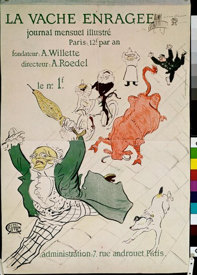 Öfkeli İnek, Şanlı Aylık Dergi by Henri de Toulouse Lautrec