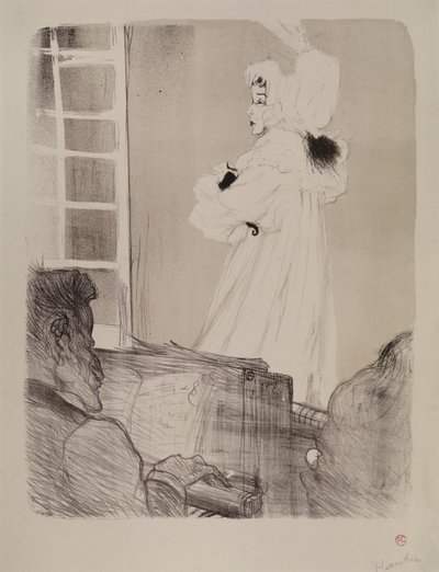 Bayan May Belfort (büyük tahta) by Henri de Toulouse Lautrec