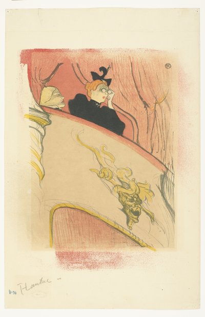 Yaldızlı Maskeli Kutu by Henri de Toulouse Lautrec