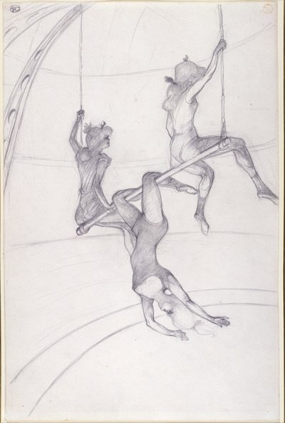 uçan trapez by Henri de Toulouse Lautrec