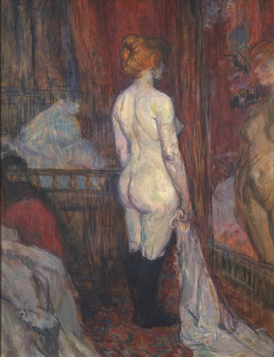 Aynanın önündeki kadın by Henri de Toulouse Lautrec