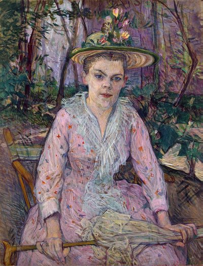 Şemsiyeli kadın by Henri de Toulouse Lautrec