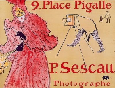 9. Place Pigalle - P. Sescau, Fotoğrafçı by Henri de Toulouse Lautrec