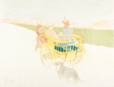 Ülkede Bir Sürüş by Henri de Toulouse Lautrec