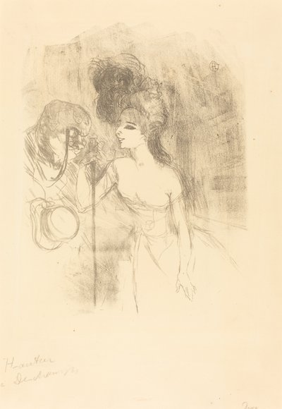 Anna Held ve Baldy (Anna Held ve Baldy) by Henri de Toulouse Lautrec