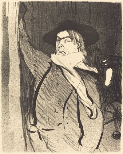 Aristide Bruant, 1893. by Henri de Toulouse Lautrec