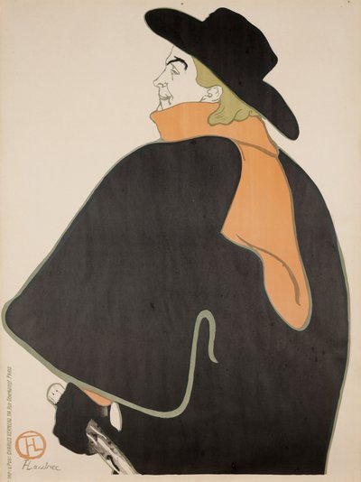 Aristide Bruant Kabaresinde by Henri de Toulouse Lautrec