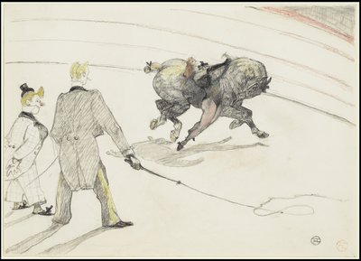 Sirkte: Akrobatlar, 1899 by Henri de Toulouse Lautrec
