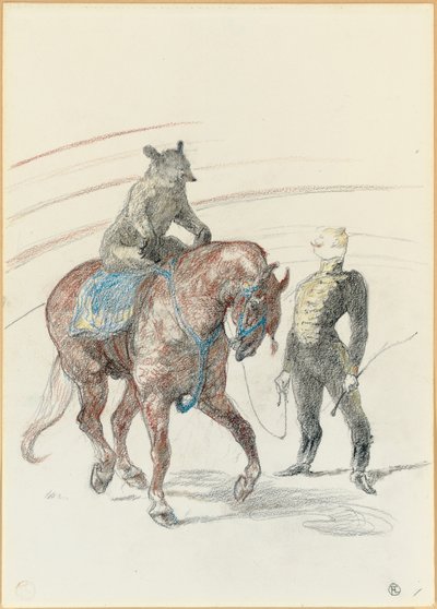 Sirkte: Panelde Ayı Çalışması, 1899 by Henri de Toulouse Lautrec