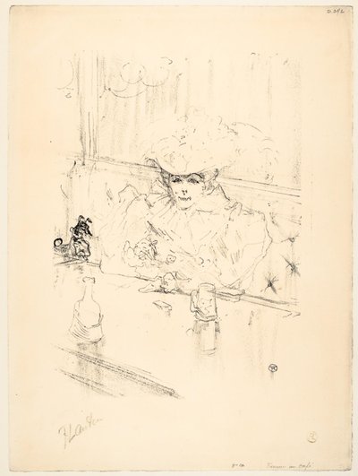 horoz sohbetinde by Henri de Toulouse-Lautrec