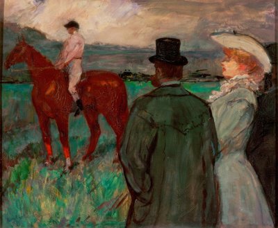 yarışlarda by Henri de Toulouse Lautrec