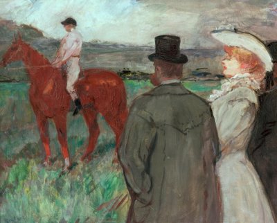 yarışlarda by Henri de Toulouse Lautrec