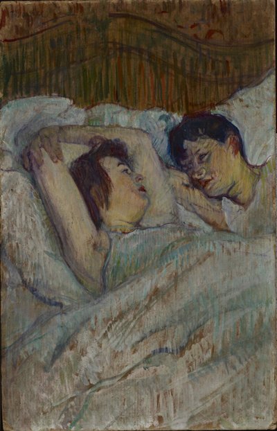 Yatakta, 1892. by Henri de Toulouse Lautrec
