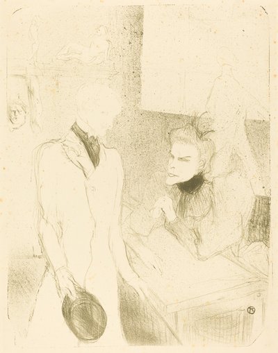 Brandes ve Le Bargy "Cabotins"de by Henri de Toulouse Lautrec