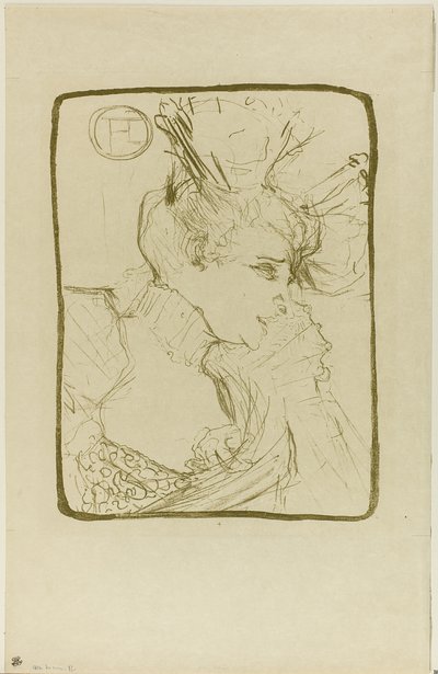 Matmazel Marcelle Büstü by Henri de Toulouse Lautrec