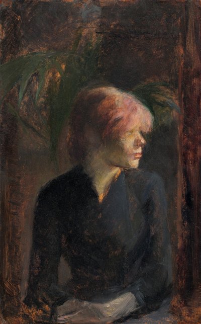 Carmen Gaudin, 1885. by Henri de Toulouse Lautrec