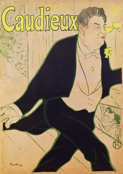 Caudieux (afiş) by Henri de Toulouse Lautrec