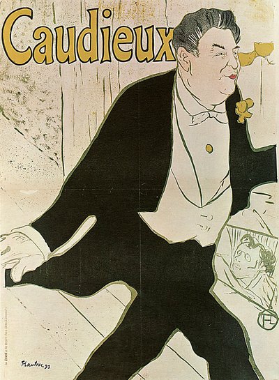 Caudieux, 1893. by Henri de Toulouse Lautrec
