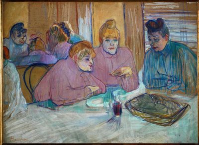 Bu bayanlar yemekhanede by Henri de Toulouse Lautrec