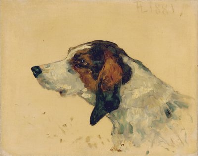 Av köpeği, 1881 by Henri de Toulouse Lautrec