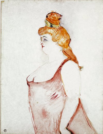 “Güzel Helene” de Cocyte. Çizim Henri de Toulouse-Lautrec (Toulouse Lautrec) by Henri de Toulouse Lautrec