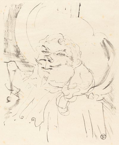 Yaşlı Coquelin Coquelin aine, 1896. by Henri de Toulouse Lautrec