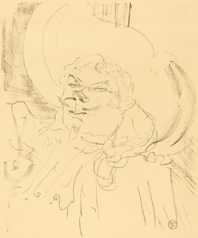 Yaşlı Coquelin Coquelin aine, 1896. by Henri de Toulouse Lautrec