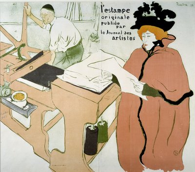 Baskının kapağı: “Journal des artistes tarafından yayınlanan orijinal baskı”. Henri De Toulouse Lautrec'in (1864-1901) posteri by Henri de Toulouse Lautrec