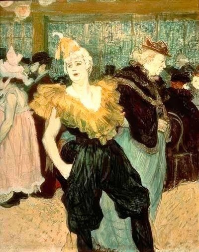Die Clownesse Cha-U-Kao by Henri de Toulouse Lautrec