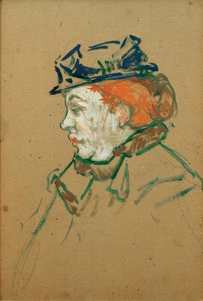 dansçı Gabrielle by Henri de Toulouse Lautrec