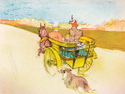 Köpek Arabası, c.1897, 1946 by Henri de Toulouse Lautrec
