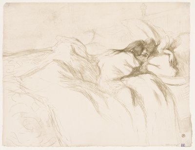 Elles: Uyuyan Kadın, 1896. by Henri de Toulouse Lautrec