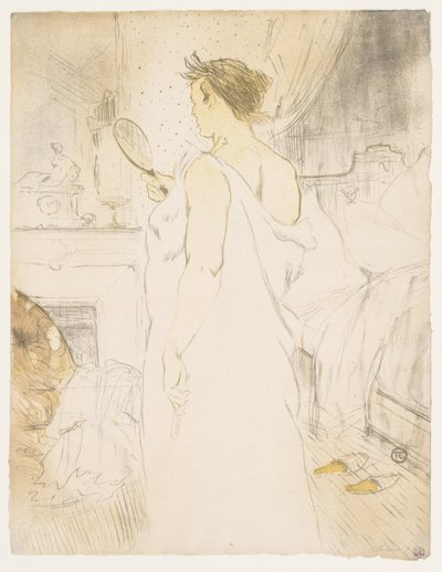 Elles: El Aynalı Kadın, 1896. by Henri de Toulouse Lautrec