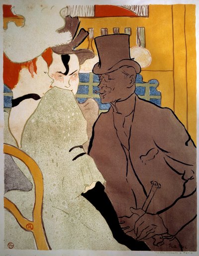 Henri de Toulouse Lautrec (1864-1901) 1892 Sun tarafından Moulin Rouge Litografisinde İngilizce. 0.47x0.37 m Albi, Toulouse Lautrec Müzesi by Henri de Toulouse Lautrec