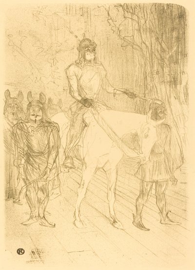 "Chilperic" de Brasseur girişi by Henri de Toulouse Lautrec