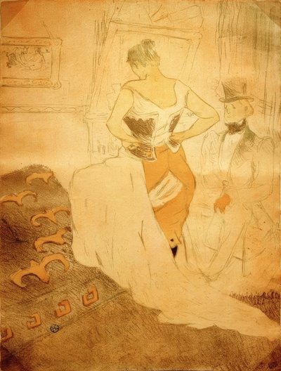Korseli Kadın, Geçidin Fethi by Henri de Toulouse Lautrec