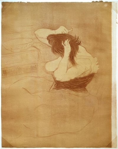 Kadın penye, Kuaförlük by Henri de Toulouse Lautrec