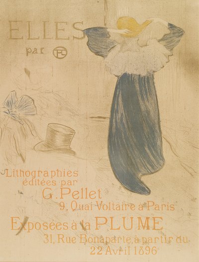 Elles için kapak, 1896 by Henri de Toulouse Lautrec