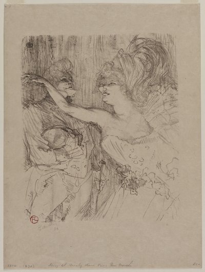 Guy ve Mealy, "Paris qui Marche" filminde by Henri de Toulouse-Lautrec