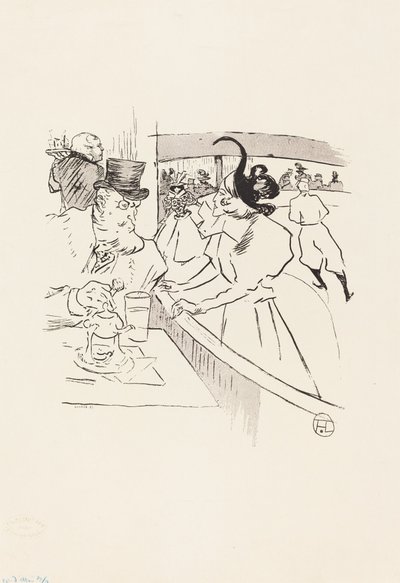Paten Profesyonel Güzellik, 1895. by Henri de Toulouse Lautrec