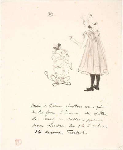 Bir sergiye davet by Henri de Toulouse Lautrec