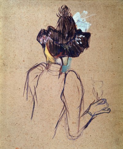 Jane Avril (karton üzerine yağlı boya by Henri de Toulouse Lautrec