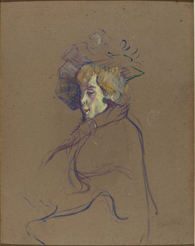 Jane Avril, 1892. by Henri de Toulouse Lautrec