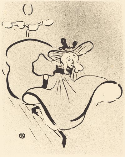 Jane Avril, 1893. by Henri de Toulouse Lautrec