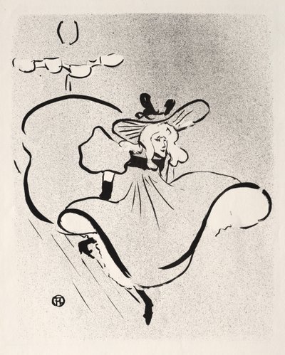Jane Avril, 1893. by Henri de Toulouse Lautrec