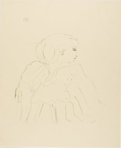 Jane Hading, On Üç Taş Baskıdan by Henri de Toulouse Lautrec